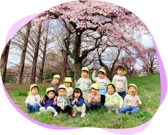榴岡公園前こども園の園児たち