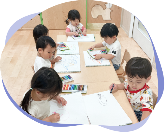 上杉の杜小規模園の園児たち